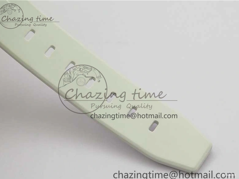 Best Phantomlab Edition 3AF White Dial Submariner VR3135 on Strap Rubber Blue Transparent Light 1109